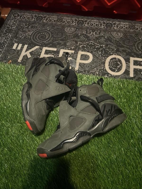 Nike Air Jordan 8 Retro Take Flight Sequoia Black Orange 305368-305 Youth 4.5y