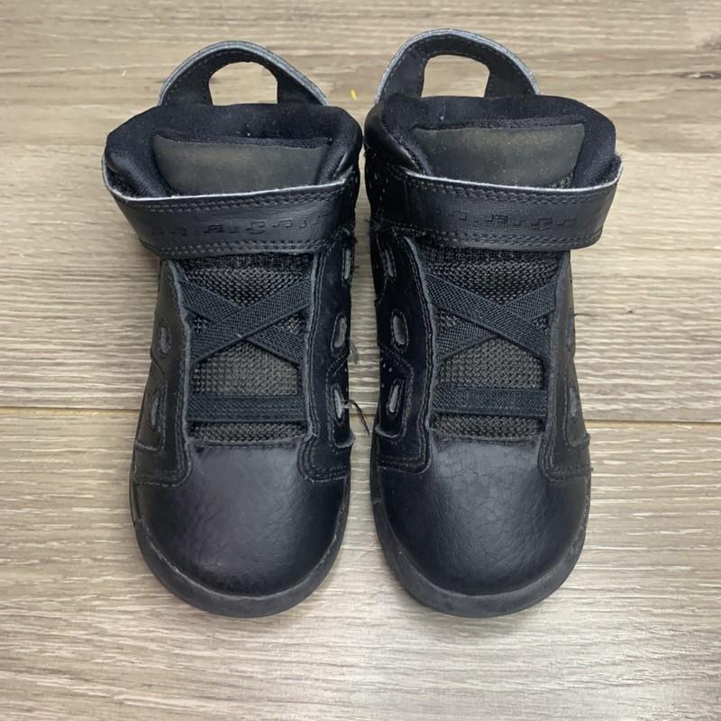NIKE Air Jordan CQ9491-001 Triple Black Toddler Size 8C Great Condition