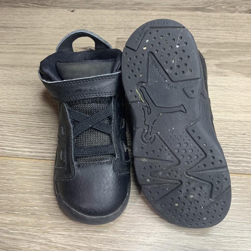 NIKE Air Jordan CQ9491-001 Triple Black Toddler Size 8C Great Condition