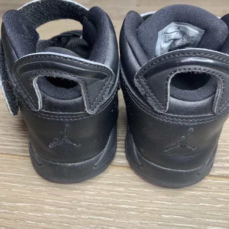 NIKE Air Jordan CQ9491-001 Triple Black Toddler Size 8C Great Condition