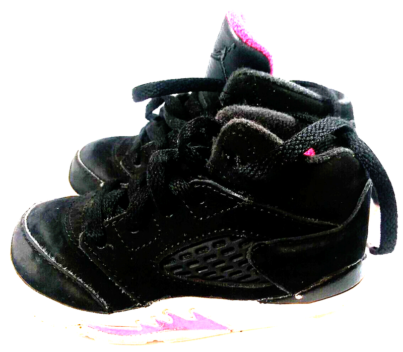 Nike Air Jordan Shoes 6C 6 EU 22 UK 5.5 Deadly Pink Black Retro Hi 725172-029
