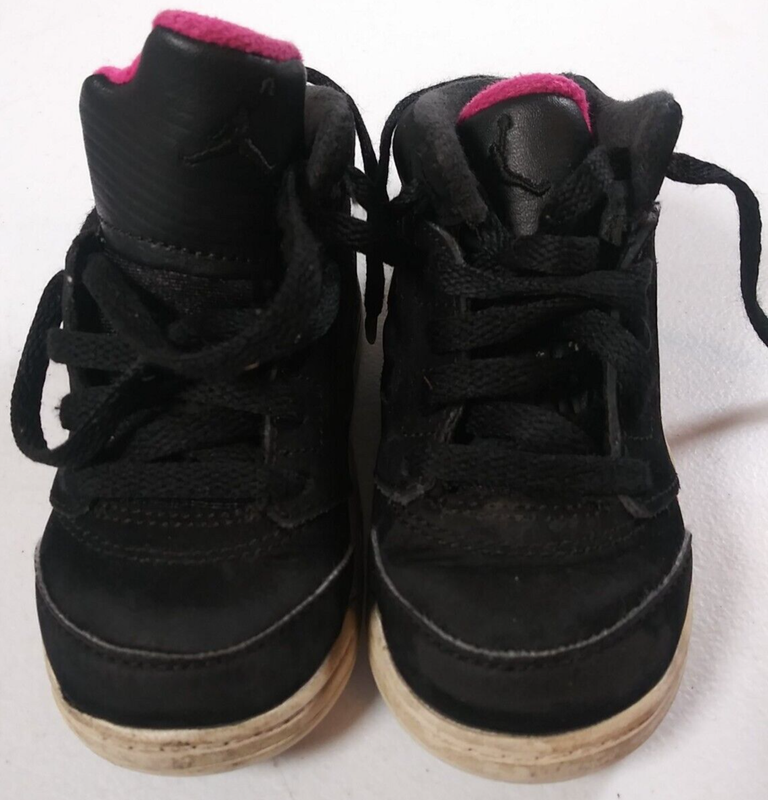 Nike Air Jordan Shoes 6C 6 EU 22 UK 5.5 Deadly Pink Black Retro Hi 725172-029