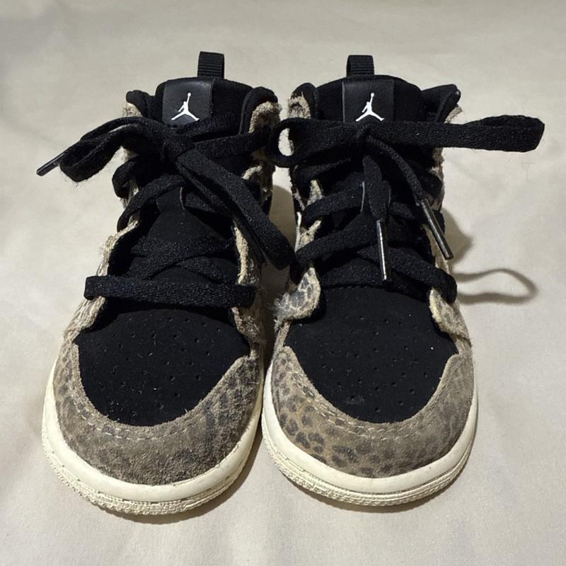Nike Air Jordan Shoes Toddler Size 9C 1 Retro Mid Cheetah Print BQ6933-021