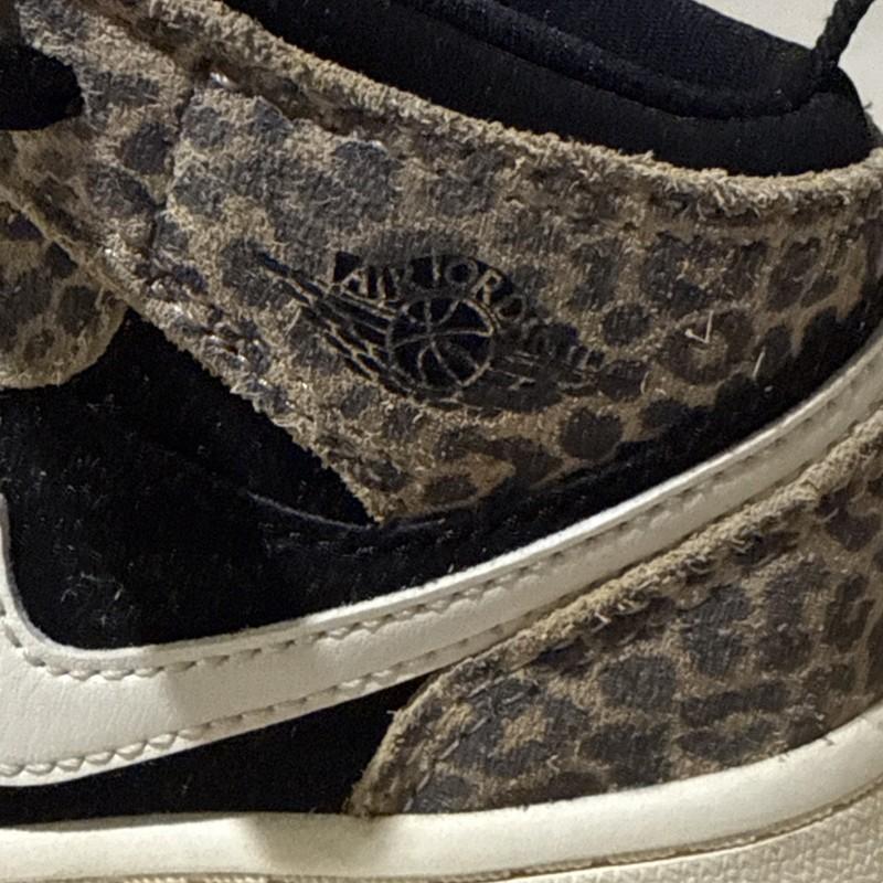 Nike Air Jordan Shoes Toddler Size 9C 1 Retro Mid Cheetah Print BQ6933-021