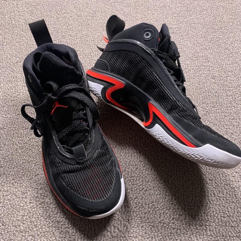 Nike Air Jordan Shoes Youth 6.5 Black Red Infrared 23 XXXVI Basketball