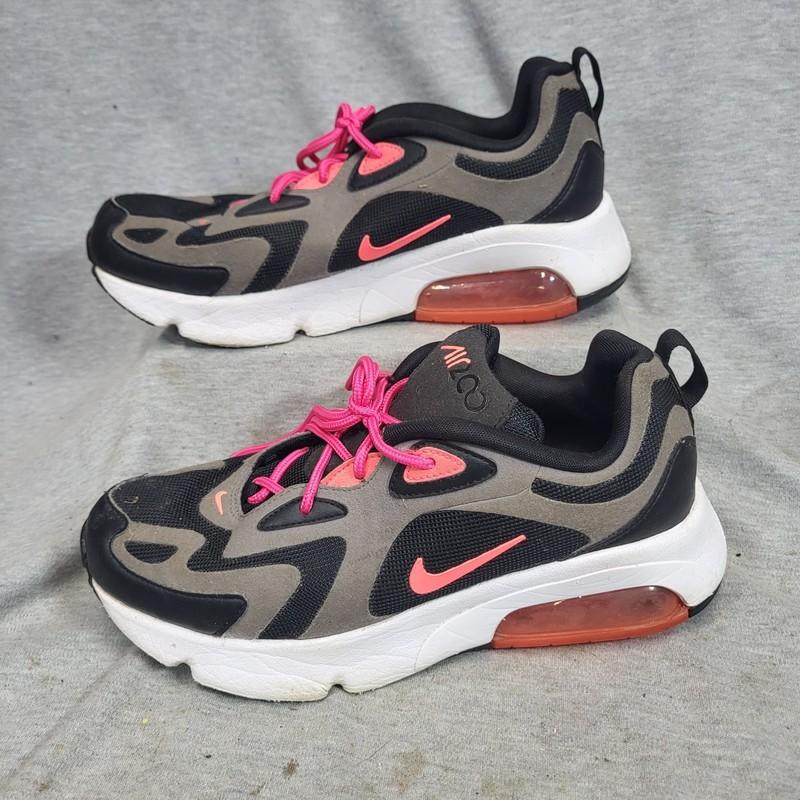 Nike Air Max 200 Hot Punch Shoes CT 6388-001 Size 6.5Y 8 5 W EU 39