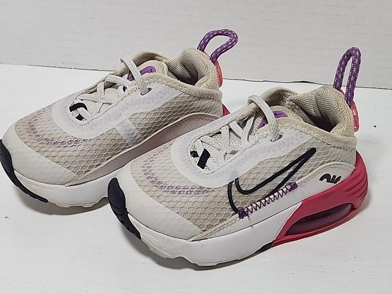 Nike Air Max 2090 White Pink Purple Infant Toddler Size 5C Shoes Sneakers