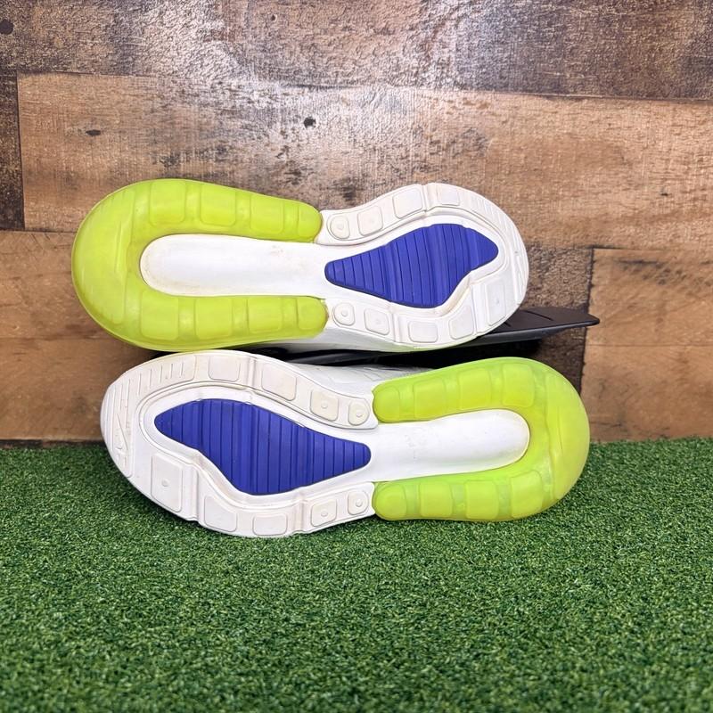 Nike Air Max 270 Size 3.5Y/5W HJ9237-100 White Blue Green Sneaker Shoes