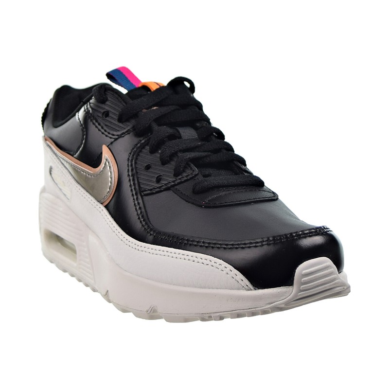 Nike Air Max 90 LTR SE (GS) Big Kids' Size Off Noir-Metallic Pewter DJ0414-001