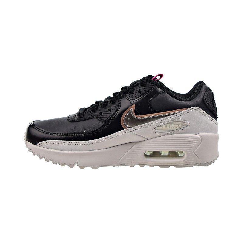 Nike Air Max 90 LTR SE (GS) Big Kids' Size Off Noir-Metallic Pewter DJ0414-001