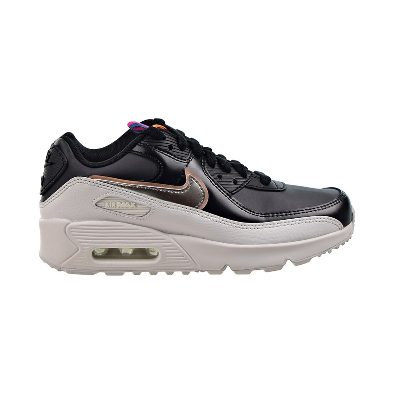 Nike Air Max 90 LTR SE (GS) Big Kids' Size Off Noir-Metallic Pewter DJ0414-001