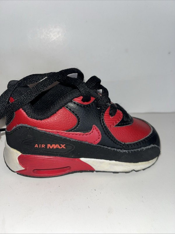 Nike Air Max 90 Toddler Youth Sz 5c Shoes Black And Red
