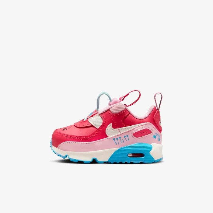 Nike Air Max 90 Toggle FB2339-600 Sneakers Toddler Fusion Red Lifestyle Shoes