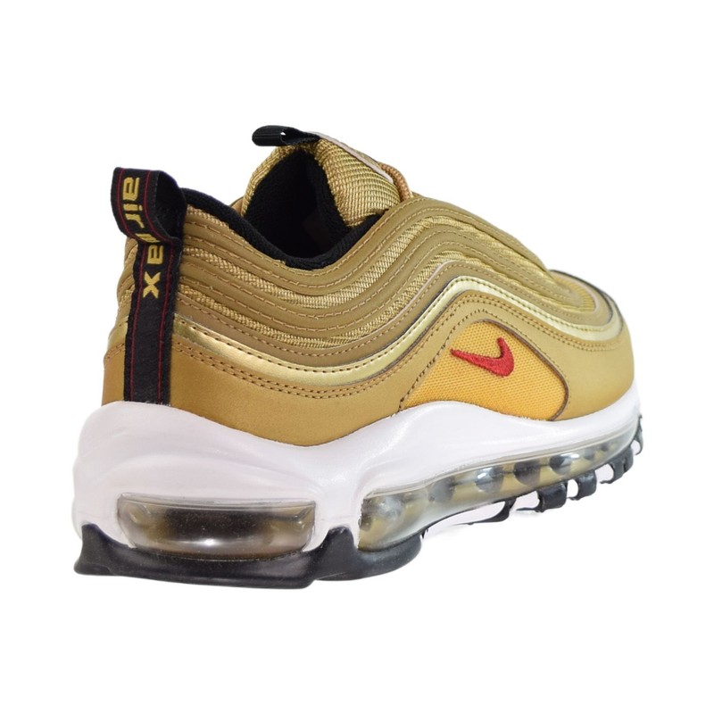 Nike Air Max 97 (GS) Big Kids' Shoes Metallic Gold-Black 918890-700