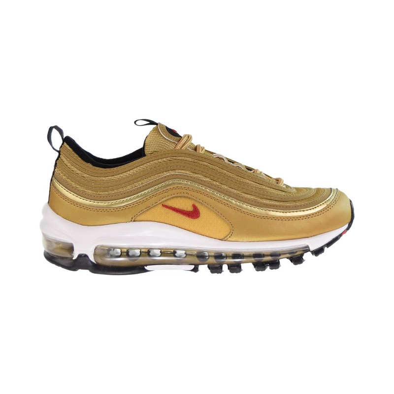 Nike Air Max 97 (GS) Big Kids' Shoes Metallic Gold-Black 918890-700