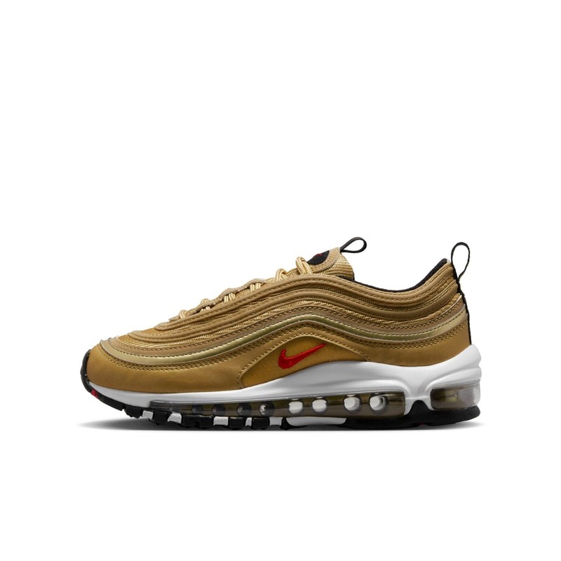 Nike Air Max 97 QS (GS) Metallic Gold 918890-700 Fashion Shoes