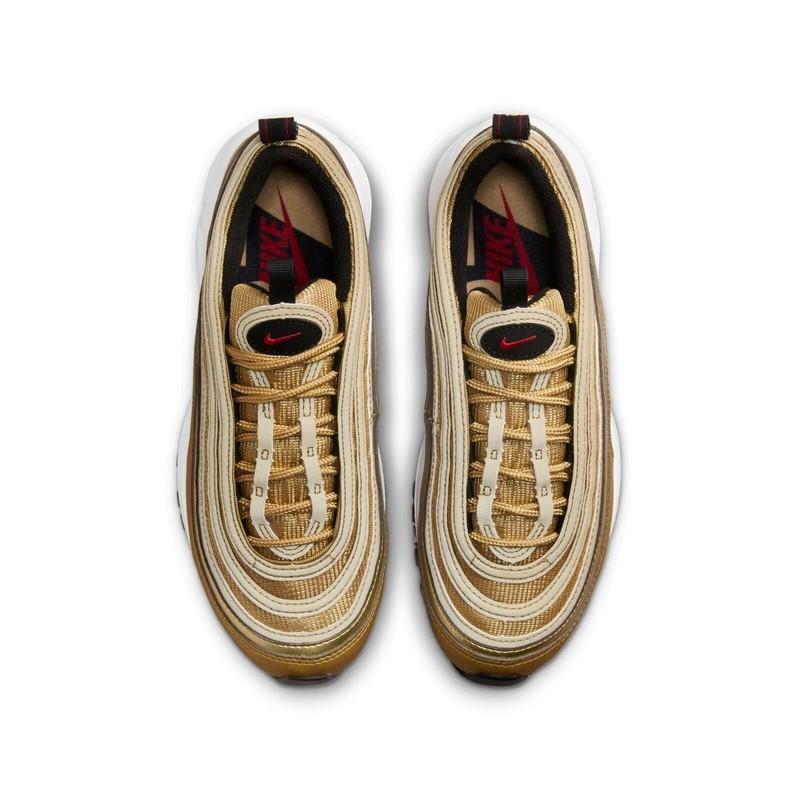 Nike Air Max 97 QS (GS) Metallic Gold 918890-700 Fashion Shoes