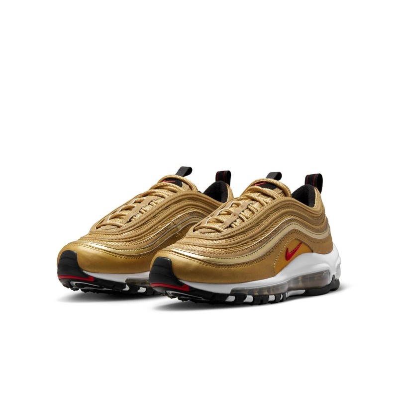 Nike Air Max 97 QS (GS) Metallic Gold 918890-700 Fashion Shoes