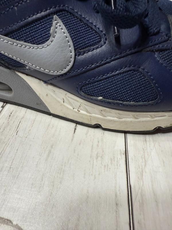 Nike Air Max Boys Blue Command Leather Classic Comfy Athletic Sneaker Shoes Sz 4