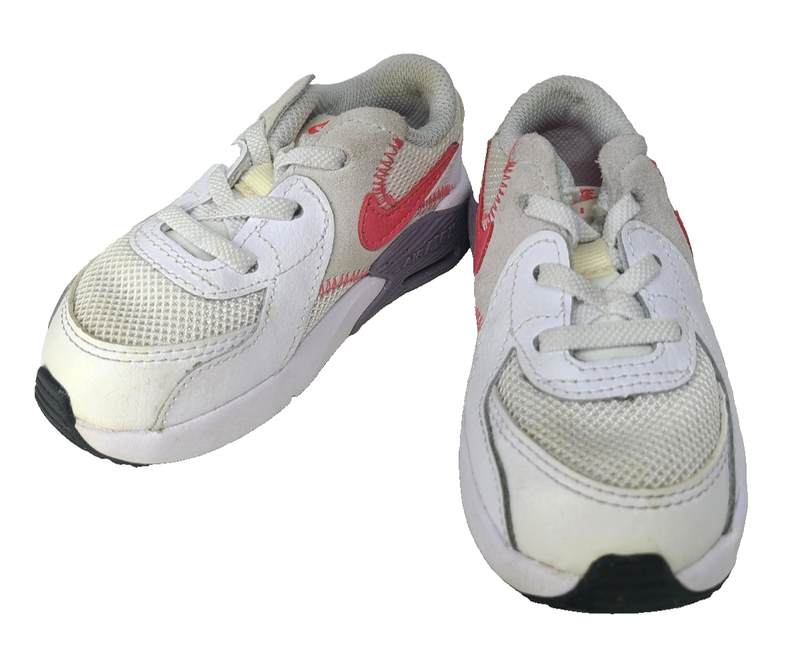 NIKE AIR MAX EXCEE Girls Toddler Slip On Shoes SIZE 6C White Gray Pink CD6893-11