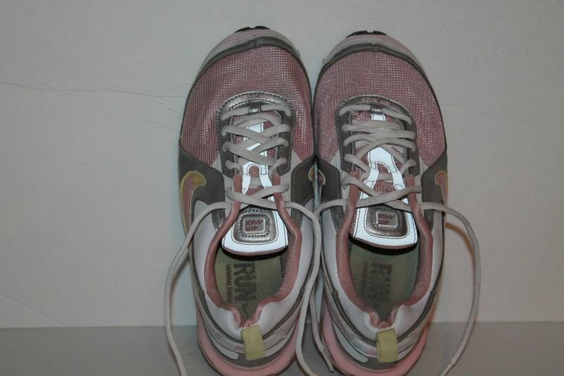 Nike Air Max Running Shoes #315533-661 Pink/Slvr/Wht/Yell US Youth 4.5 Y