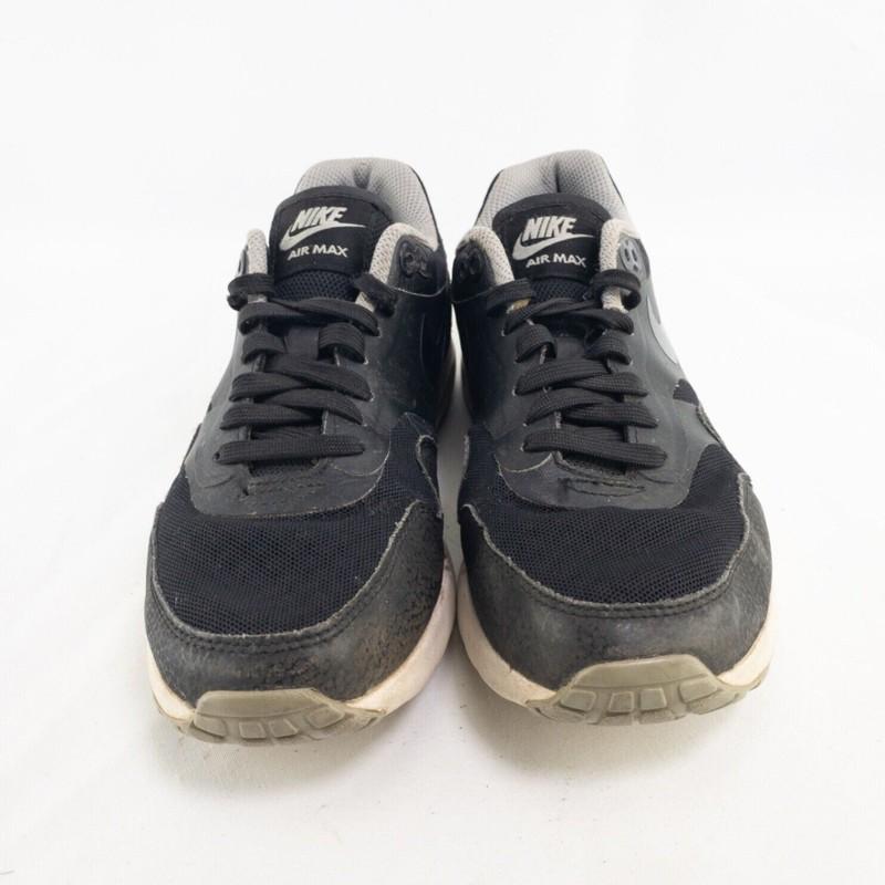 Nike Air Max Running Shoes Youth Kids 6.5 Black Gray Lace Up Athletic Sneakers