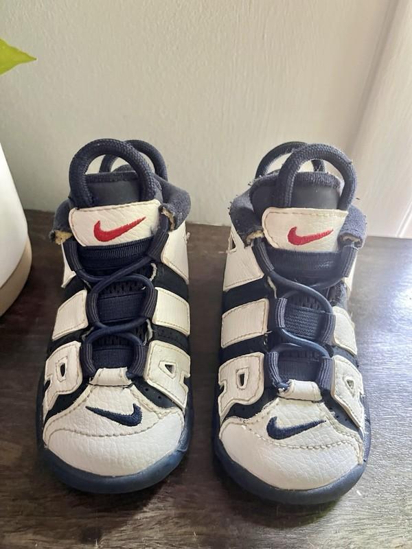 Nike Air More Uptempo Size 5C Olympics Midnight Navy TD Shoes DA4194-104 Pippen