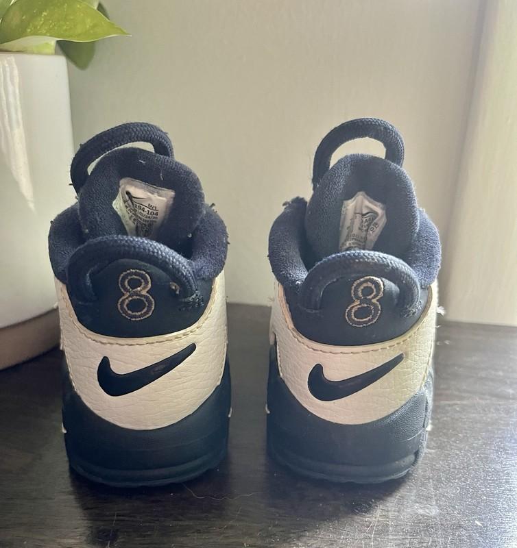 Nike Air More Uptempo Size 5C Olympics Midnight Navy TD Shoes DA4194-104 Pippen
