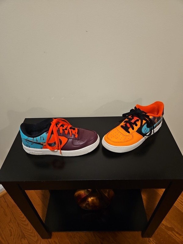 Nike Airforce One LV8 GS #AT3407-600 What The 90's great condition 