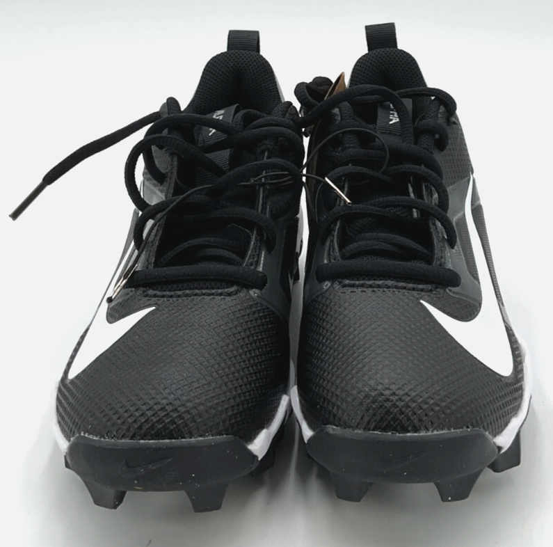 Nike Alpha Menace 4 Shark Molded Boy's Black/White/Grey Football Cleats NWOB