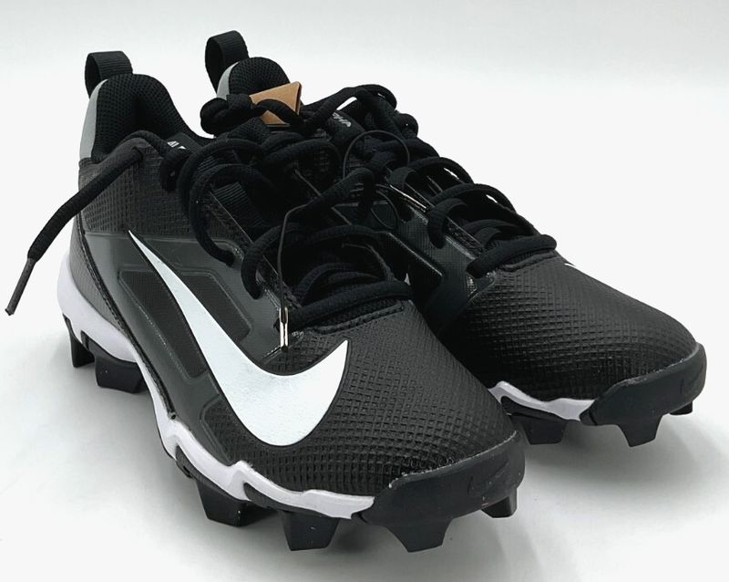 Nike Alpha Menace 4 Shark Molded Boy's Black/White/Grey Football Cleats NWOB