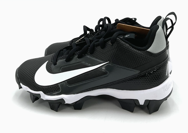 Nike Alpha Menace 4 Shark Molded Boy's Black/White/Grey Football Cleats NWOB