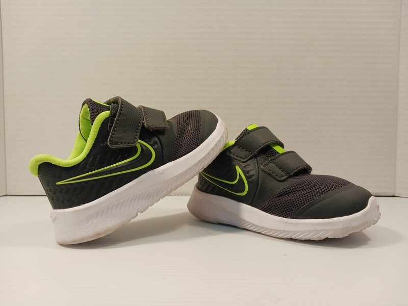 Nike AT1803-004 Star Runner 2 TDV Sneakers Toddler Shoes Grey Green Size 5C