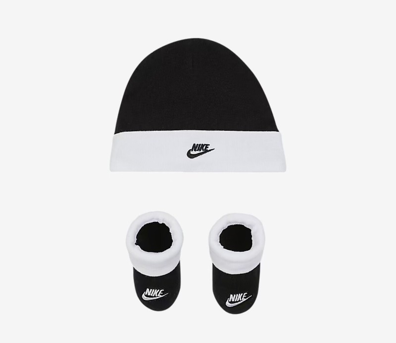 Nike baby booties hat
