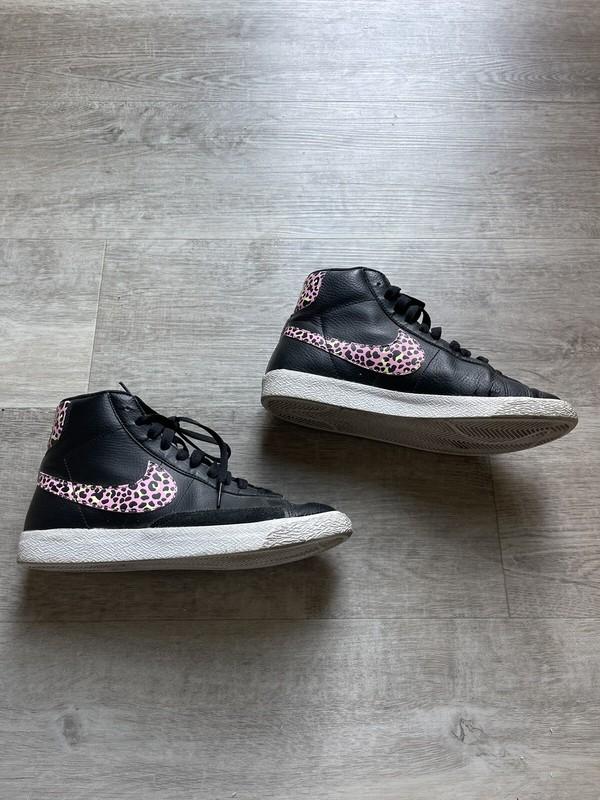 Nike Blazer Girls Mid Cheetah Sneakers Size 5.5Y