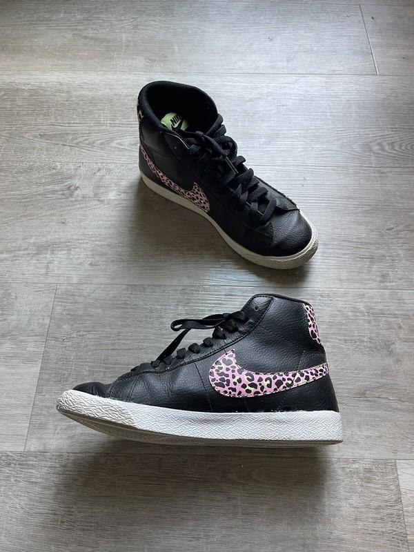 Nike Blazer Girls Mid Cheetah Sneakers Size 5.5Y
