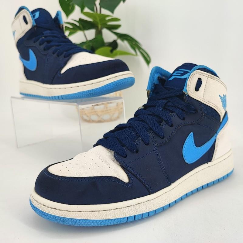 Nike Boy’s Air Jordan 1 Retro High Chris Paul CP3 GS Blue Leather Size 4.5Y