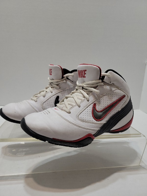 Nike Boys Air Flight Scorer Basketball Shoes 385455-161 White Sz 5y Womens 6.5