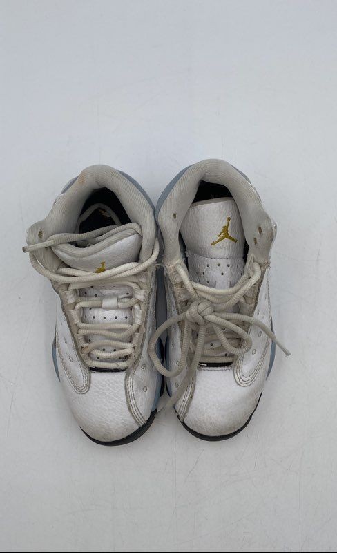 Nike Boys Air Jordan 13 Retro White High Top Lace-Up Sneaker Shoes Size 11C