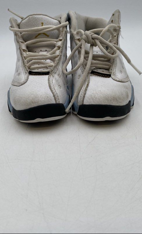Nike Boys Air Jordan 13 Retro White High Top Lace-Up Sneaker Shoes Size 11C