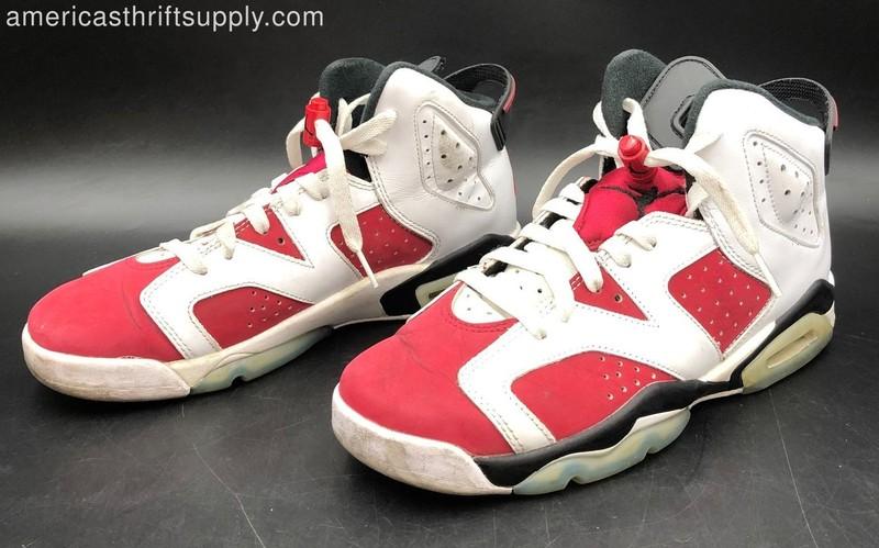 Nike Boys Air Jordan 6 Retro Carmine Athletic Shoes - Size 7Y W/COA