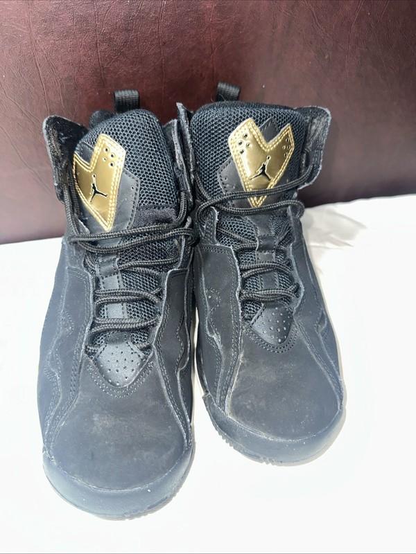 Nike Boys Air Jordan True Flight 343795-070 Black Basketball Shoes Sneakers 4.5Y