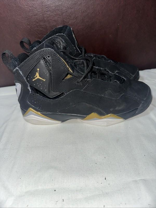 Nike Boys Air Jordan True Flight 343795-070 Black Basketball Shoes Sneakers 4.5Y