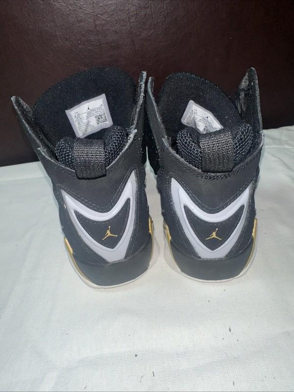 Nike Boys Air Jordan True Flight 343795-070 Black Basketball Shoes Sneakers 4.5Y