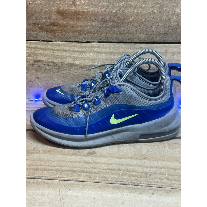 Nike Boys Air Max Axis Sneaker Athletic Blue Gray CZ9700-001 Low Top Lace Up 4Y