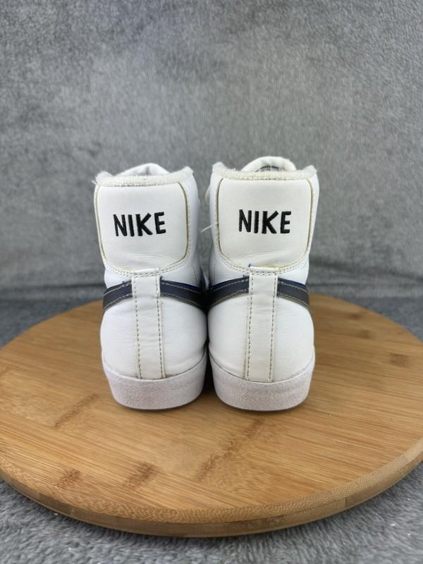 Nike Boys Blazer Mid Next Nature FD0690-100 White Street Leather Sneakers 5.5Y
