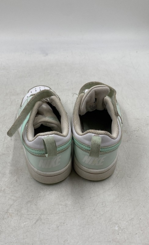 Nike Boys Court Borough Low Recraft FZ3541-100 Green White Sneaker Shoes Size 1Y