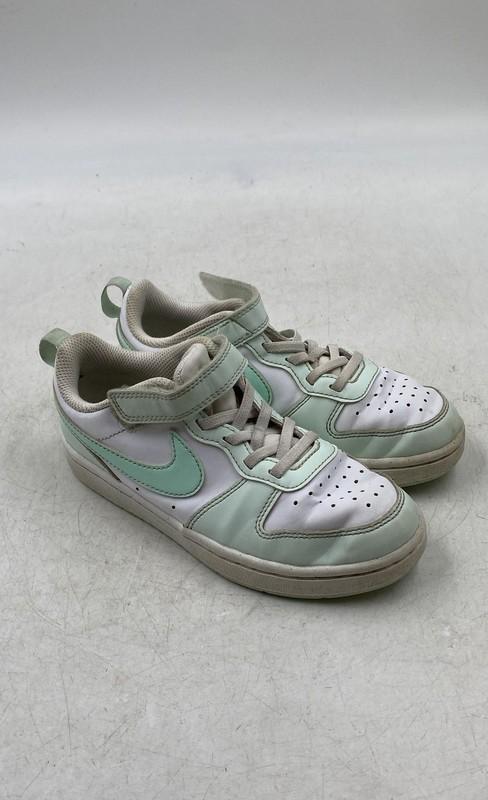 Nike Boys Court Borough Low Recraft FZ3541-100 Green White Sneaker Shoes Size 1Y