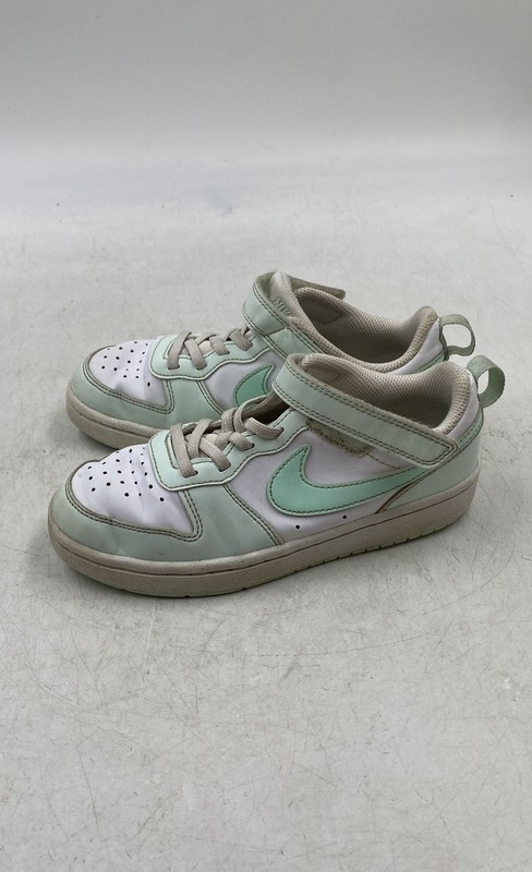 Nike Boys Court Borough Low Recraft FZ3541-100 Green White Sneaker Shoes Size 1Y