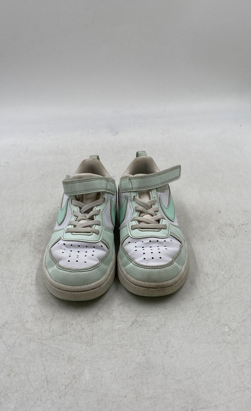 Nike Boys Court Borough Low Recraft FZ3541-100 Green White Sneaker Shoes Size 1Y
